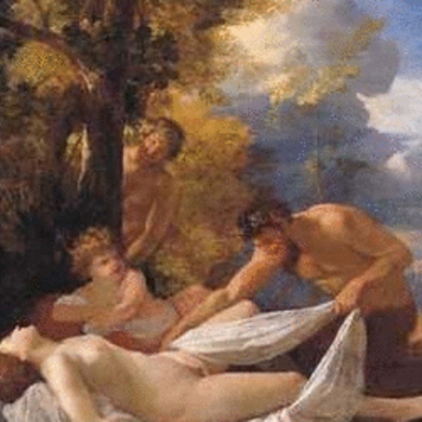 Poussin   nymphes satyres 300