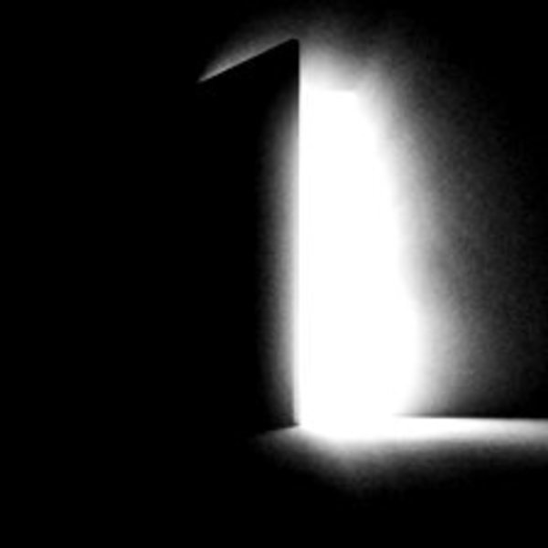 Stock footage a black door opening and letting in white light