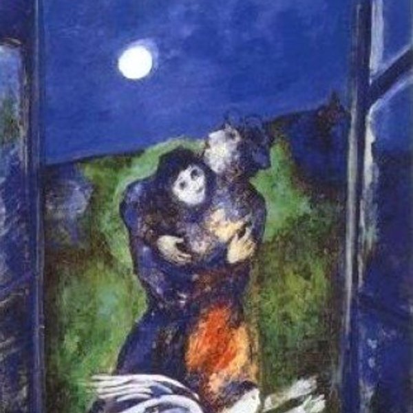 Marc chagall les amoureux au clair de lune