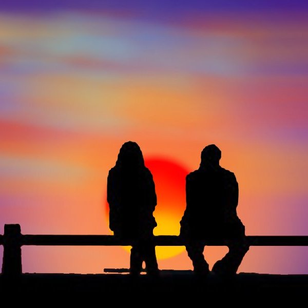 Sunset couple by shilpa84
