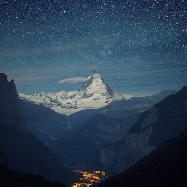 Switzerland alps mountains night beautiful landscape 99817 3840x2160